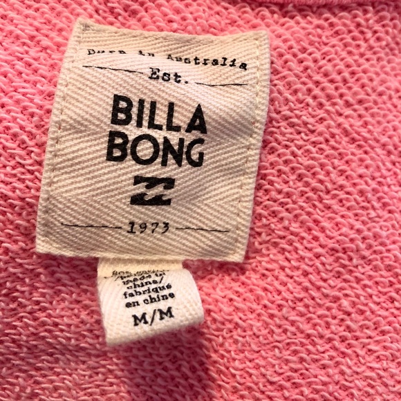 Billabong pink del mar tunic hoodie medium - Picture 5 of 5